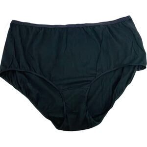 Woman Within Comfort Choice Black Brief Cotton Panty Womens Plus Size 13